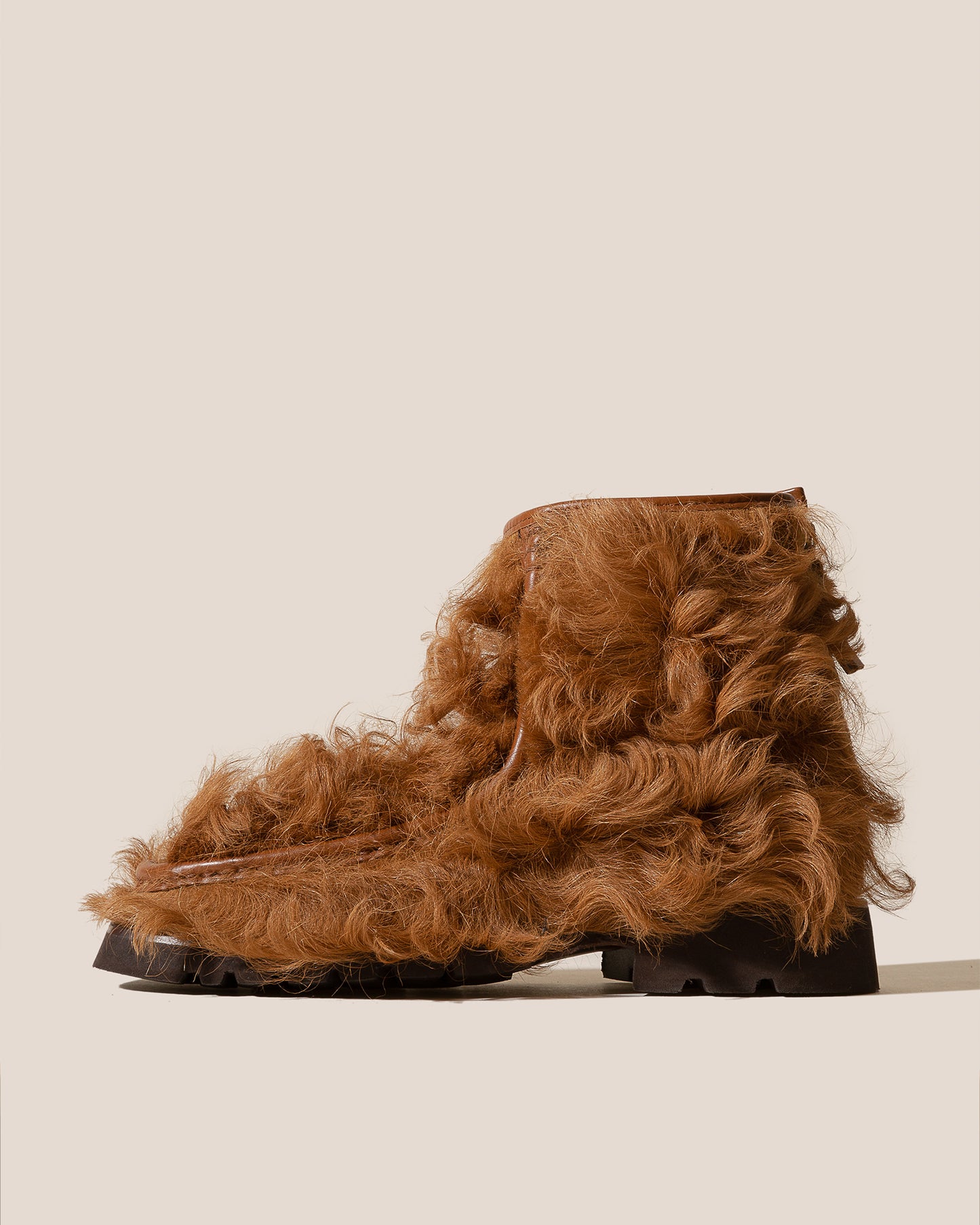 ARMENTA LOW ZIPPED LONG HAIR - Shearling Ankle Boot Loafer