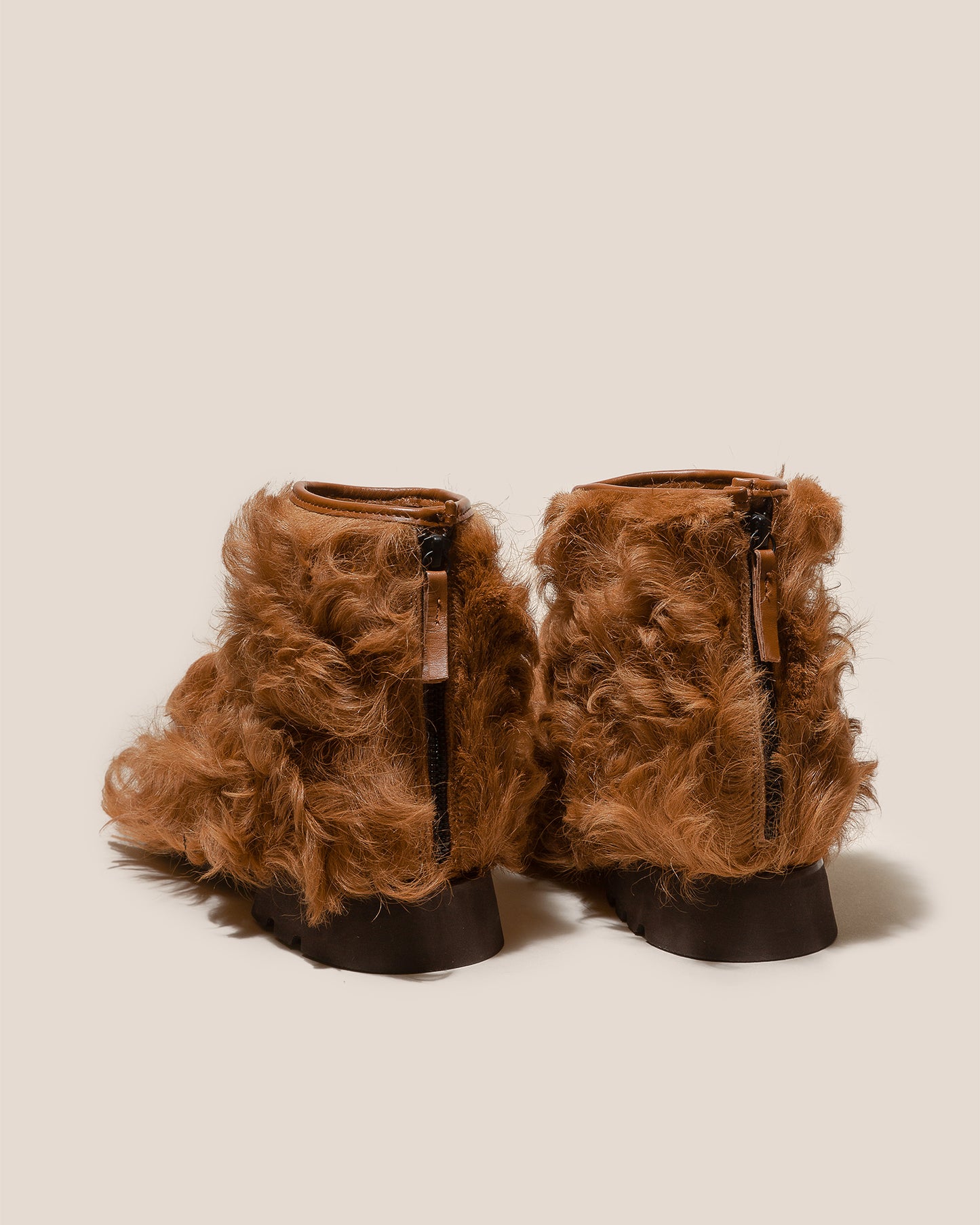 ARMENTA LOW ZIPPED LONG HAIR - Shearling Ankle Boot Loafer