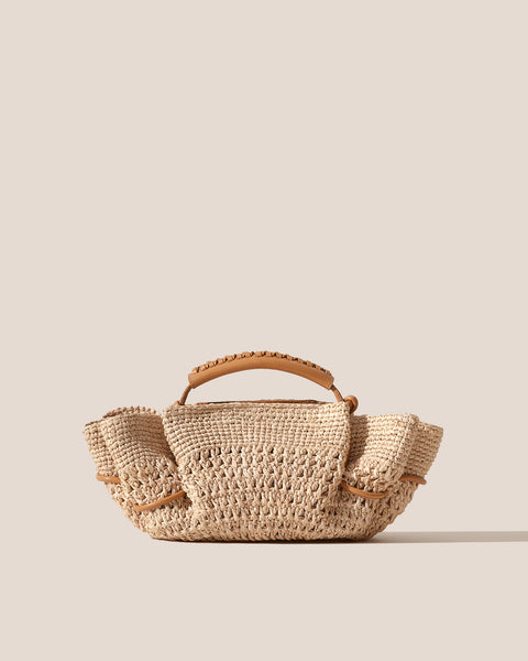 ARTA MINI CROCHET RAFFIA - Pleated Crossbody Bag – Hereu Studio