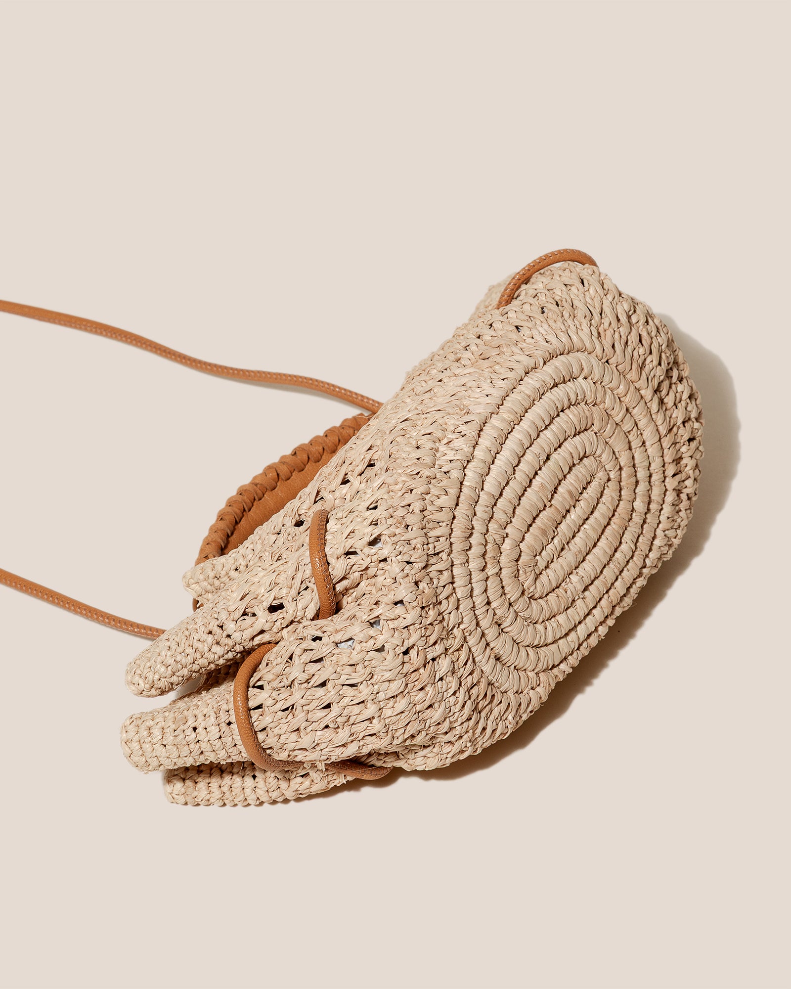 ARTA MINI CROCHET RAFFIA - Pleated Crossbody Bag – Hereu Studio