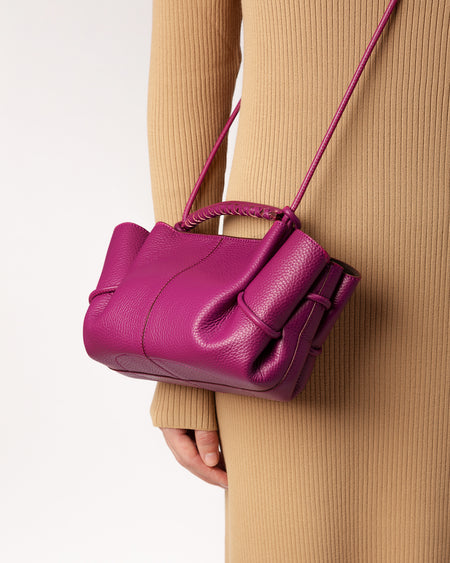 ARTA MINI GRAINY - Pleated Crossbody Bag