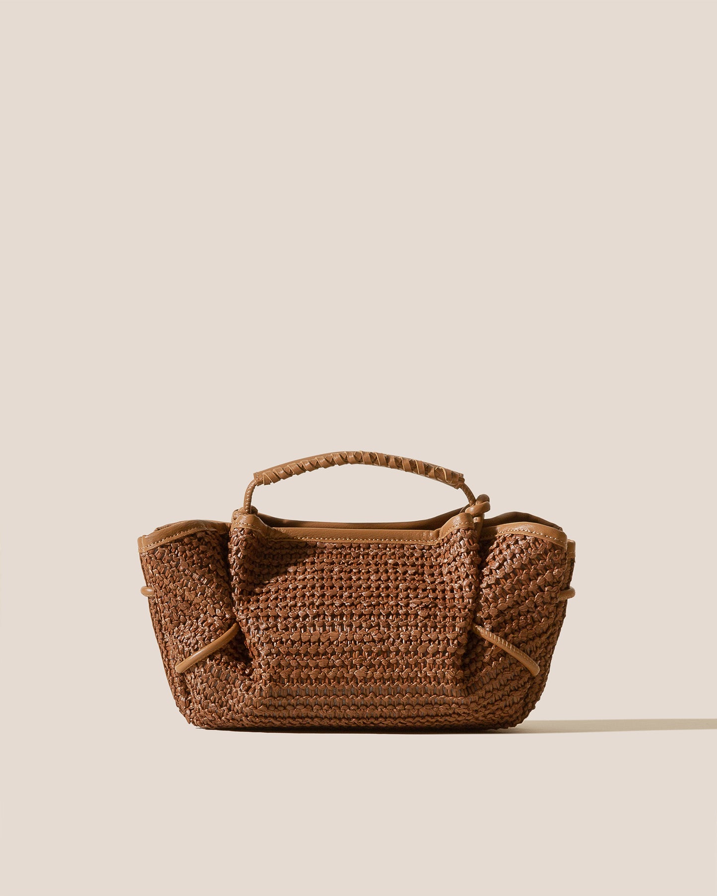 ARTA MINI RAFFIA - Pleated Crossbody Bag