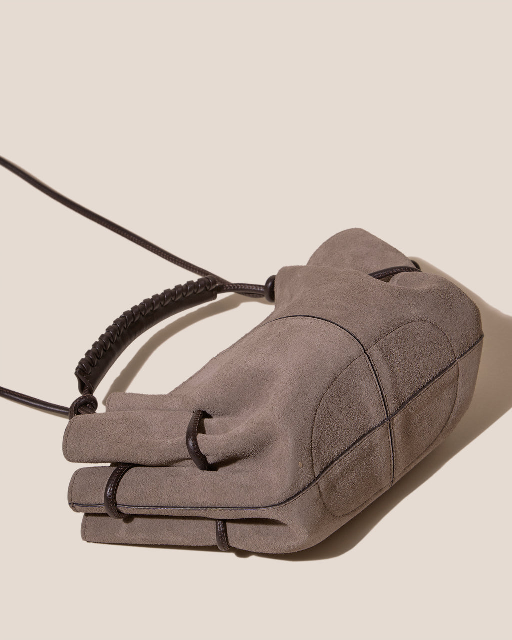 ARTA MINI SUEDE - Pleated Crossbody Bag