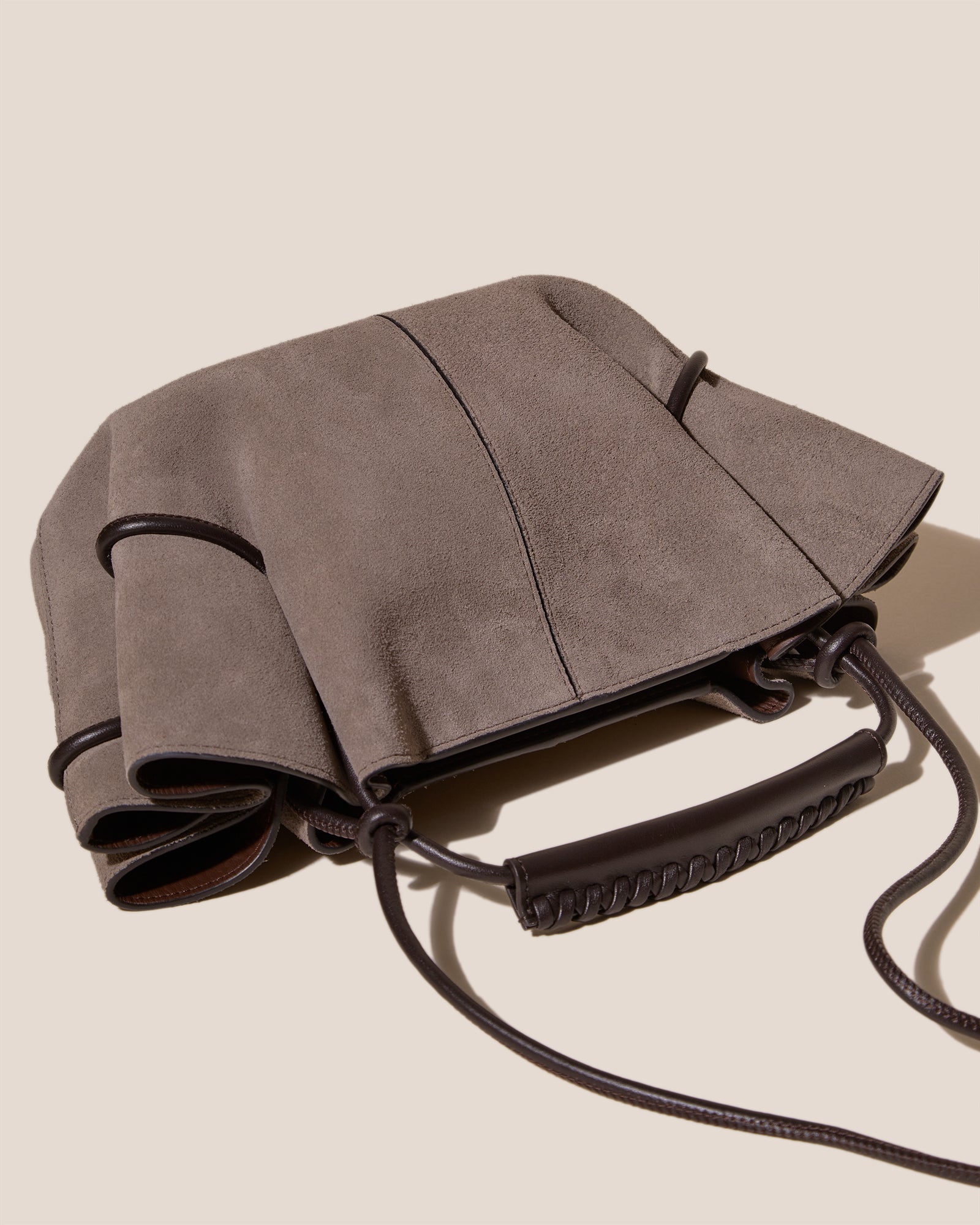ARTA MINI SUEDE - Pleated Crossbody Bag