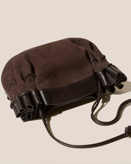 ARTA SUEDE - Pleated Shoulder Bag