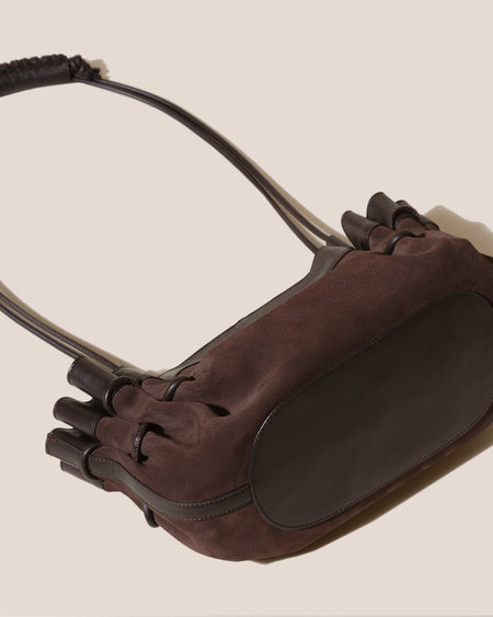 ARTA SUEDE - Pleated Shoulder Bag