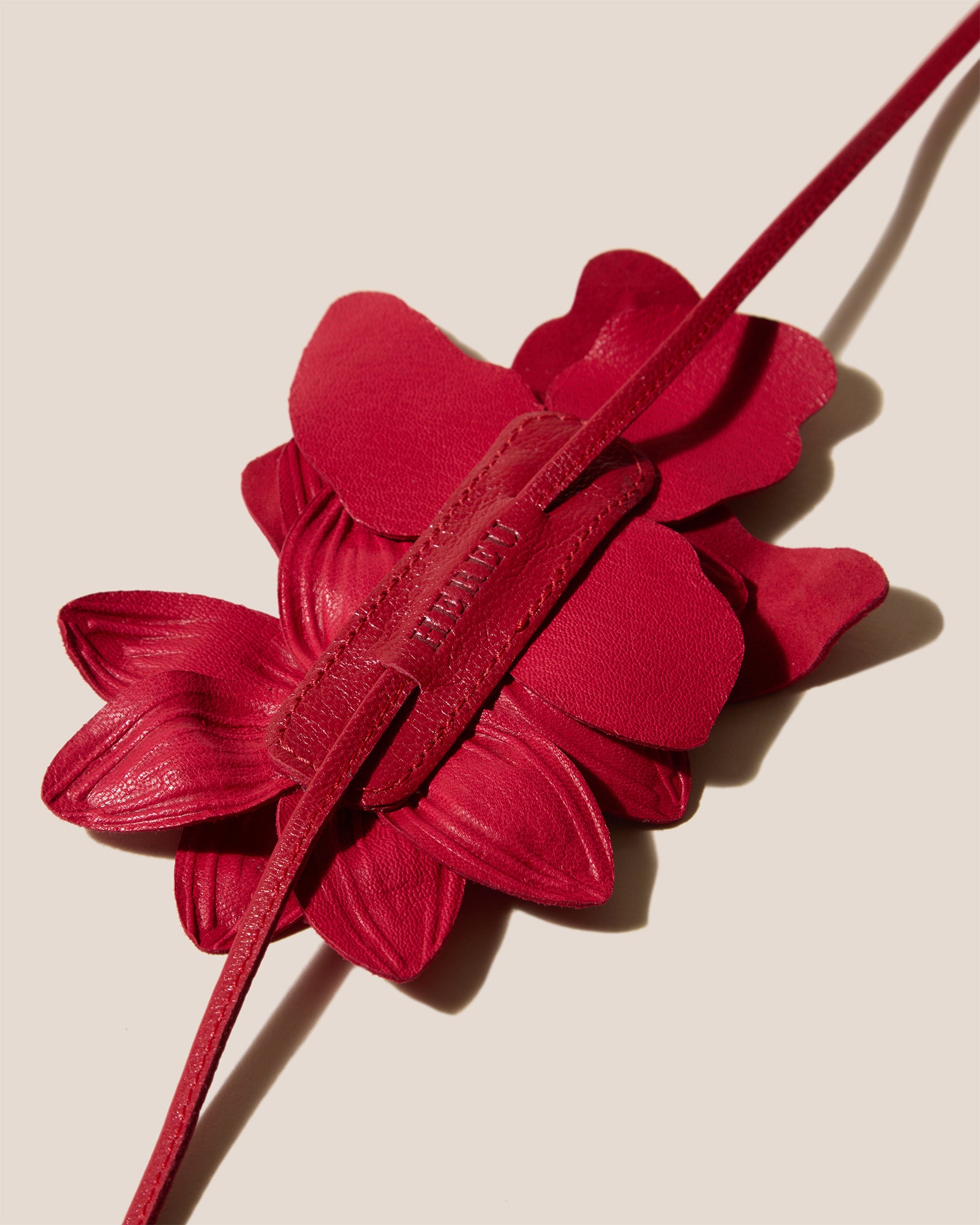 COROLA - Flower Charm with Leather Strap