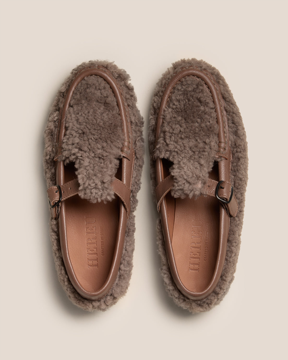 ALBER SHEARLING - T-Bar Loafer