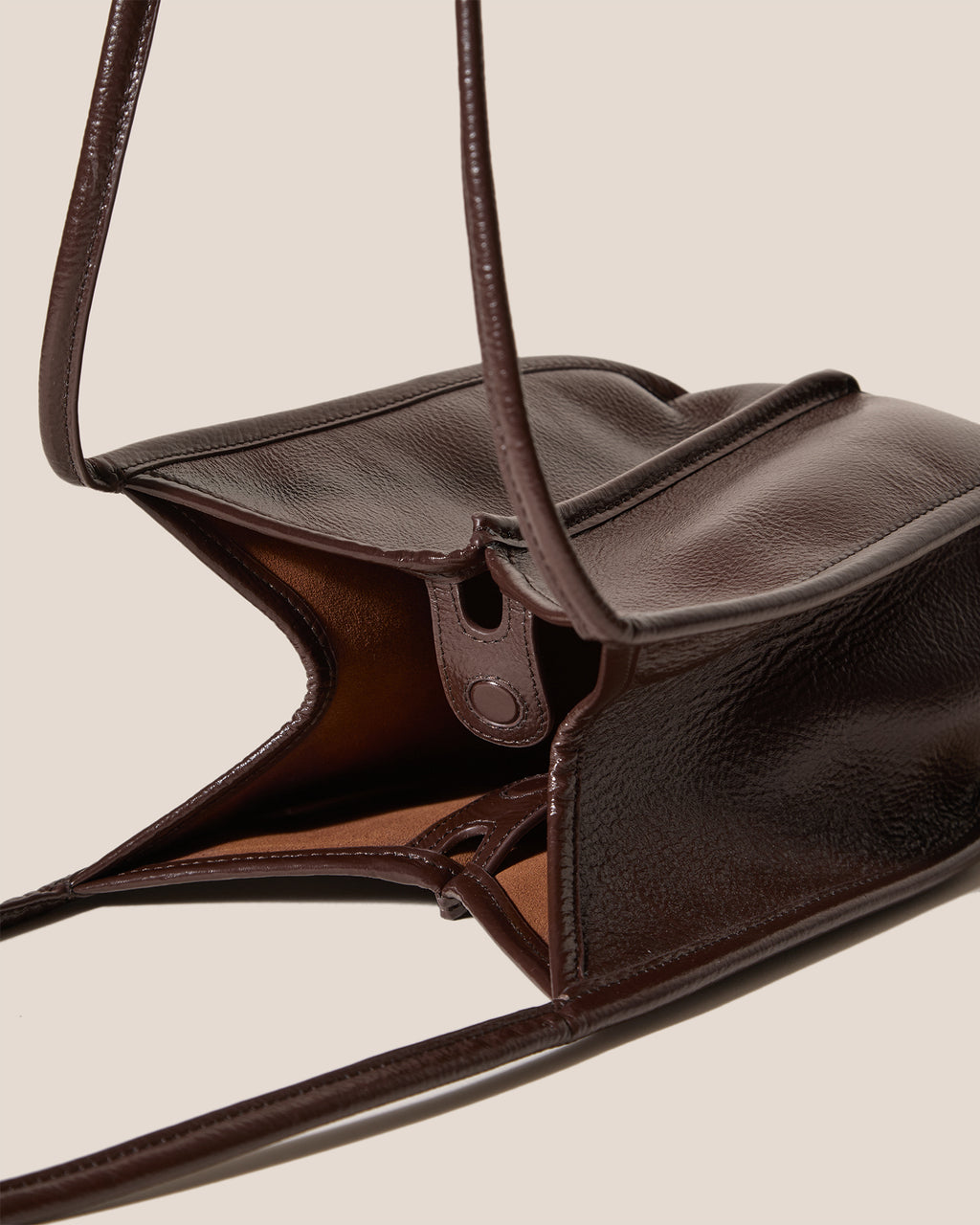 CALELLA BUCKET LEATHER - Leather-trimmed Shoulder Bag