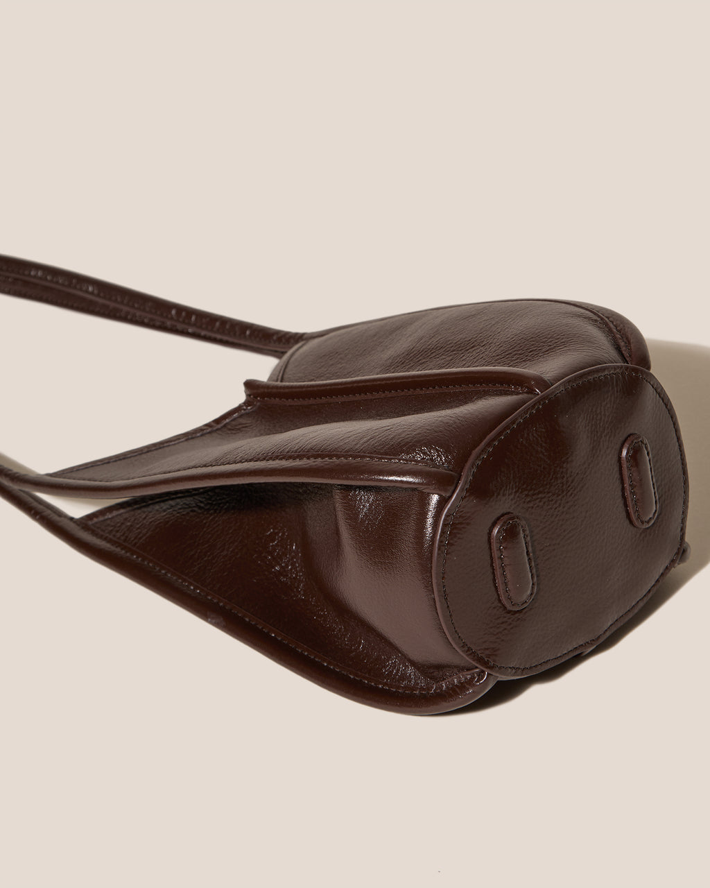 CALELLA BUCKET LEATHER - Leather-trimmed Shoulder Bag
