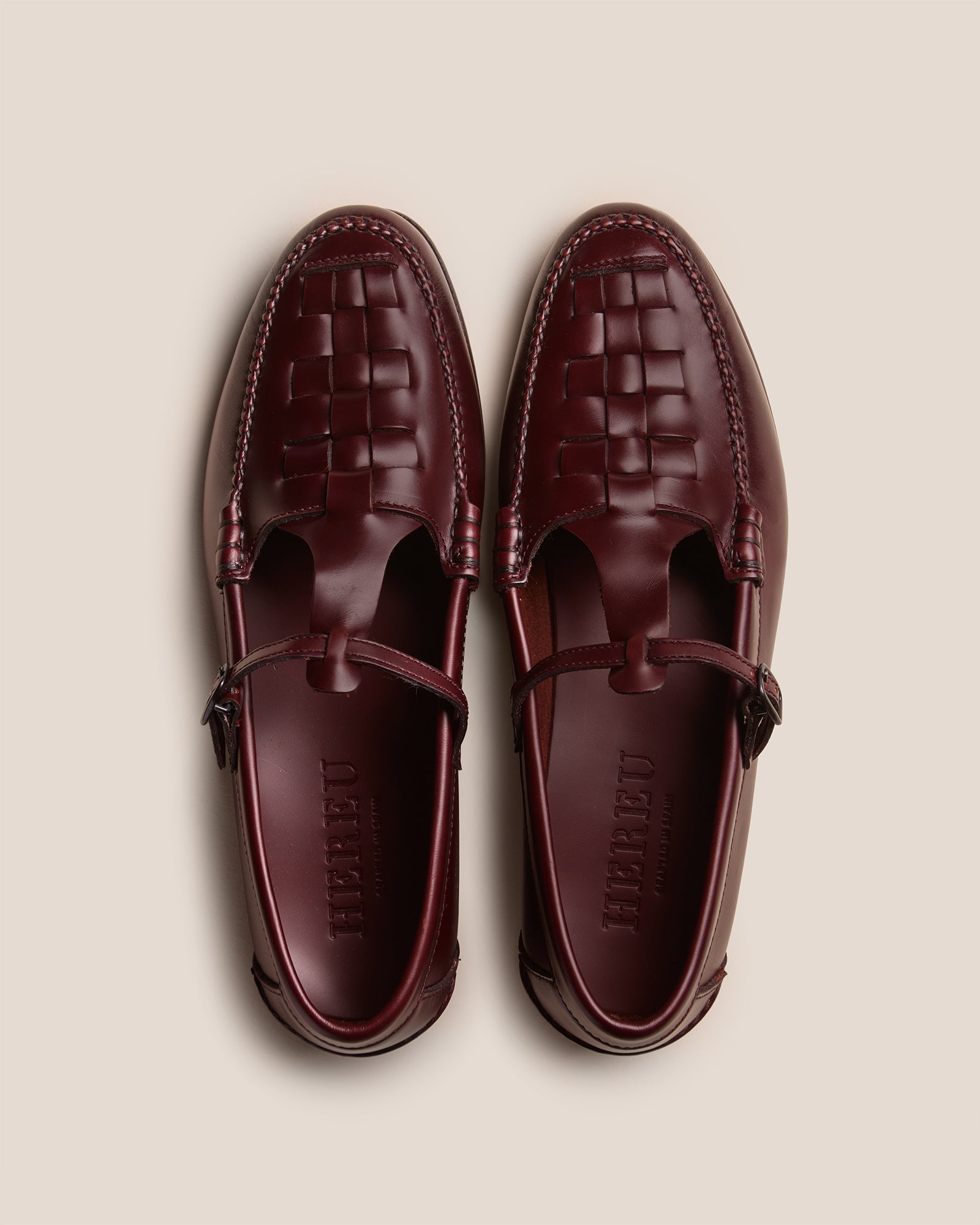 HEREU MAQUEDA T-bar Loafer ストラップローファー MAQUEDA - Interwoven T-Bar Loafer – Hereu Studio