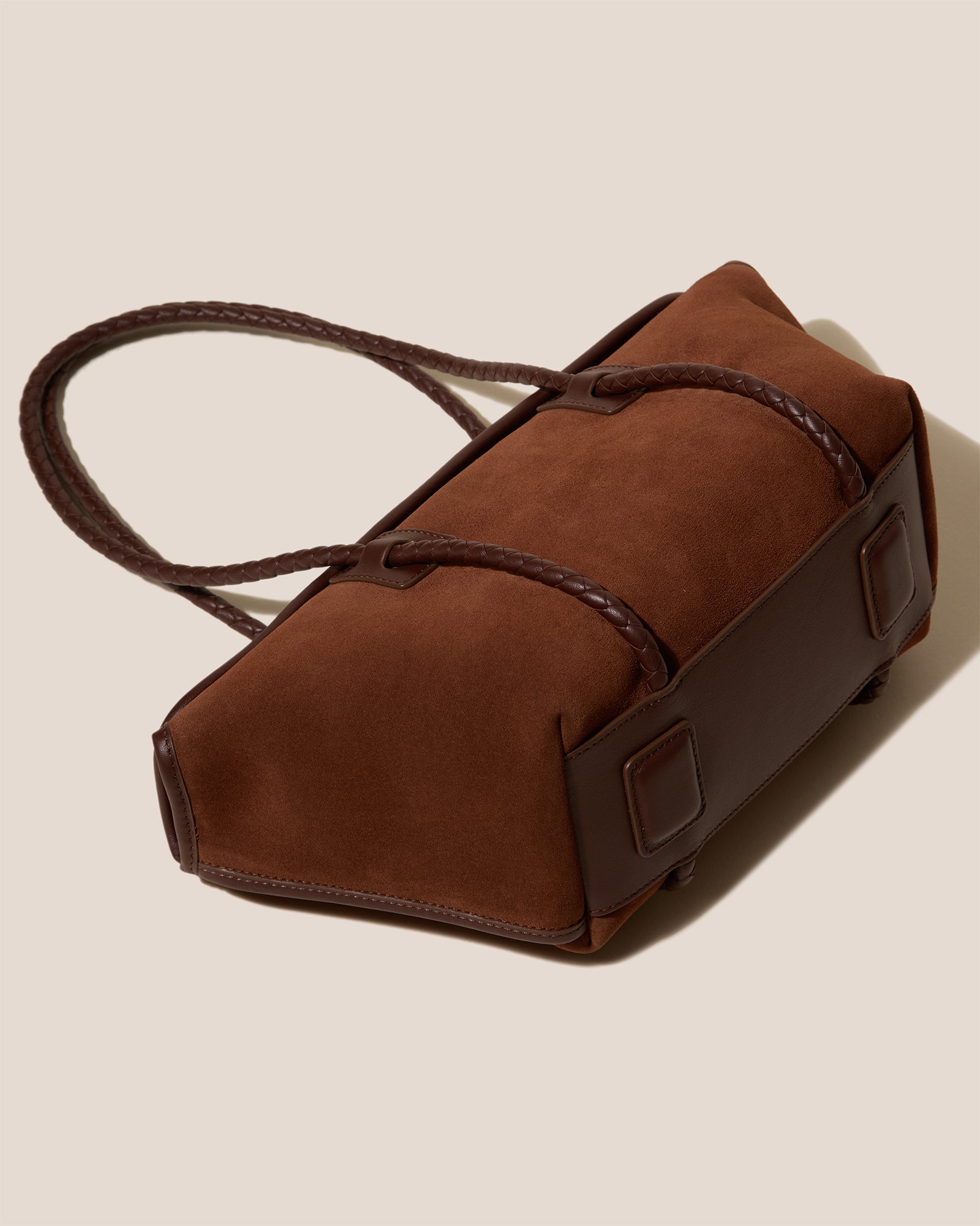 FORNA SUEDE - Leather-Framed Shoulder Bag