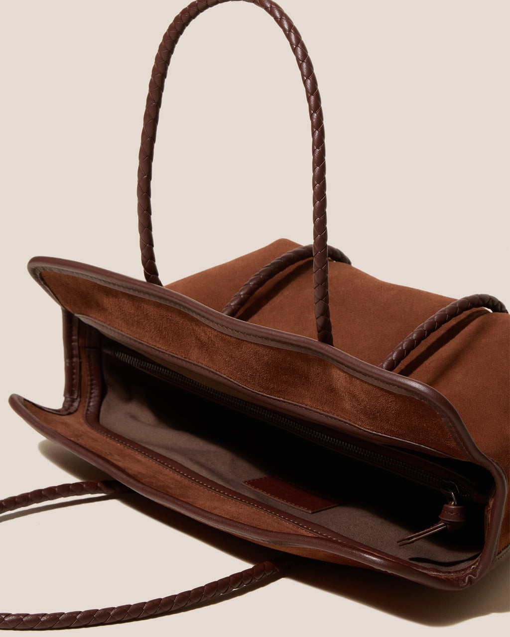 FORNA SUEDE - Leather-Framed Shoulder Bag