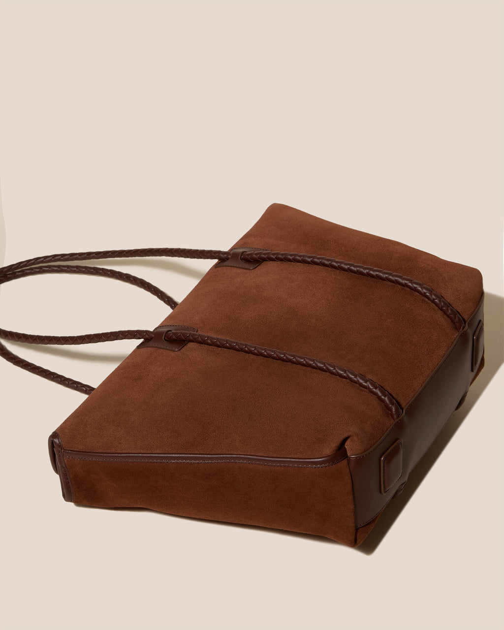 FORNA TOTE SUEDE - Leather-Framed Shoulder Bag