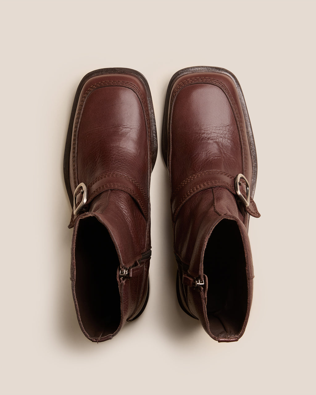 BERNAT BOOT - Men’s Buckle-Detail Low-Calf Boot
