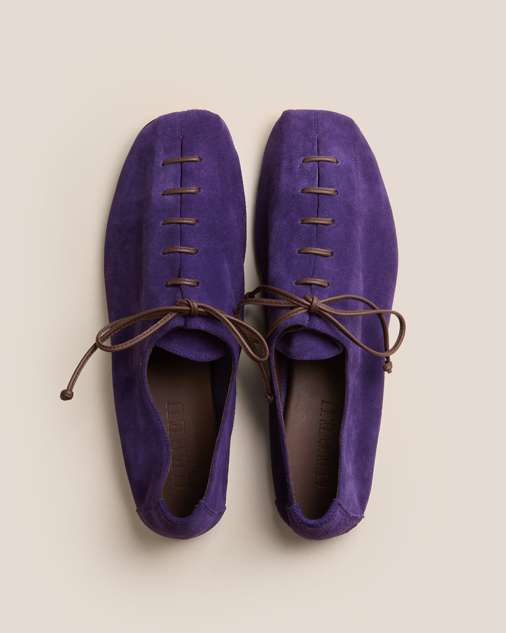 PLEGADA SUEDE - Deconstructed Lace-up Shoe