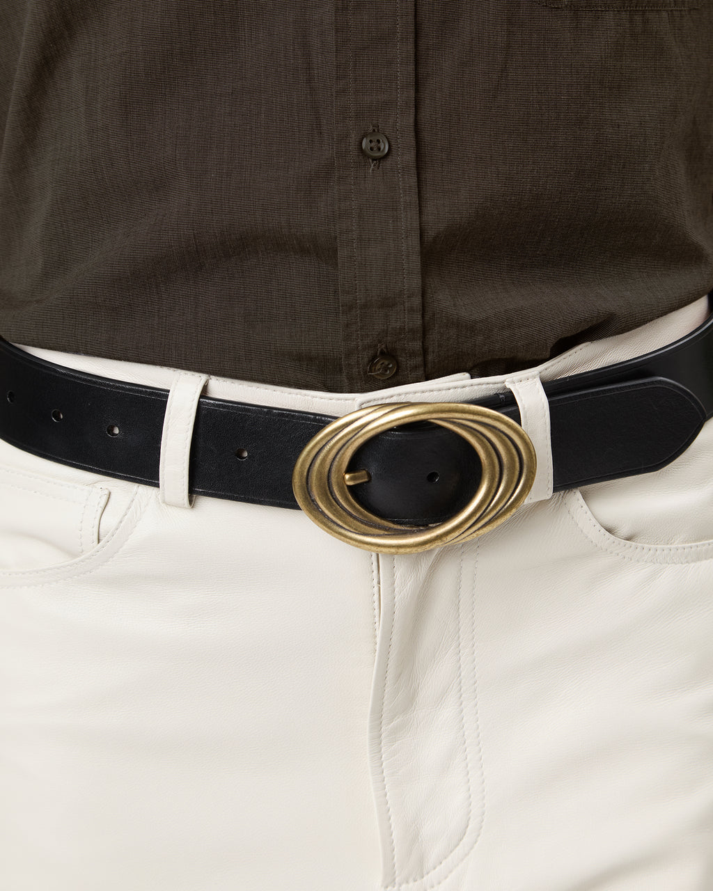 ESPIRAL - Interlaced Oval Buckle Belt