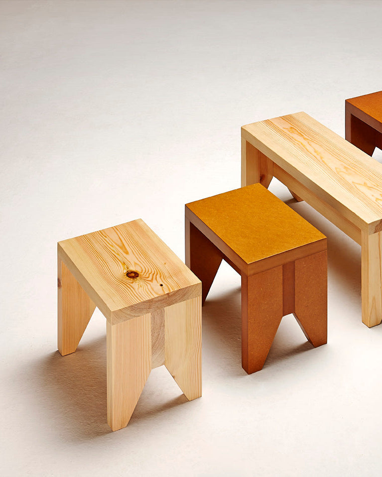 MANOLITO MDF - Small Stool by Indoors