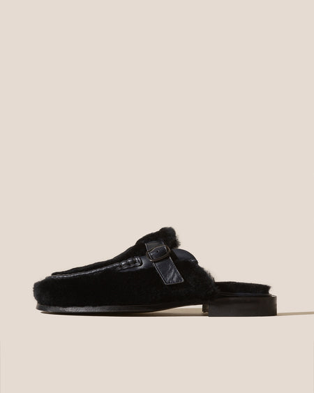 BARRACA SHEARLING - Buckle-strap Mule Loafer