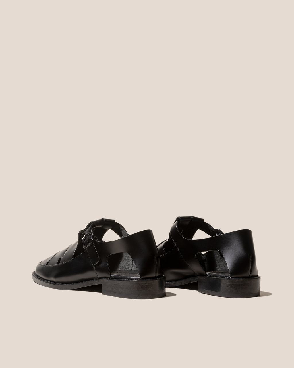 BESSO LEATHER - Men's Woven T-bar Sandal