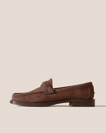 BORADA BORDÓN NOBUCK - Men's Slip-on Moc Toe Loafer