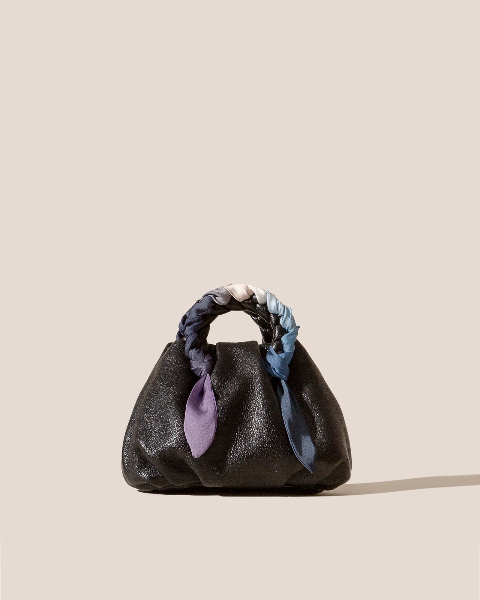 BOMBON FOULARD - Plaited-handle Leather Handbag – Hereu Studio