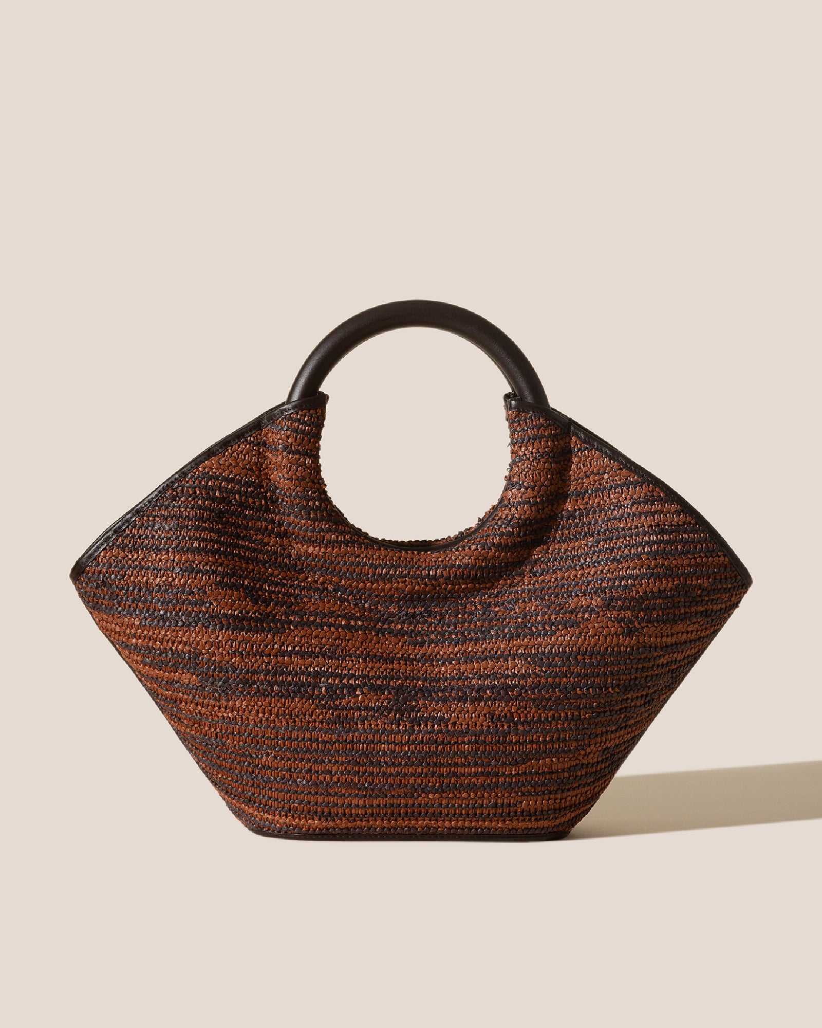 CABASSA RAFFIA BICOLOUR - Round-handle Tote Bag – Hereu Studio
