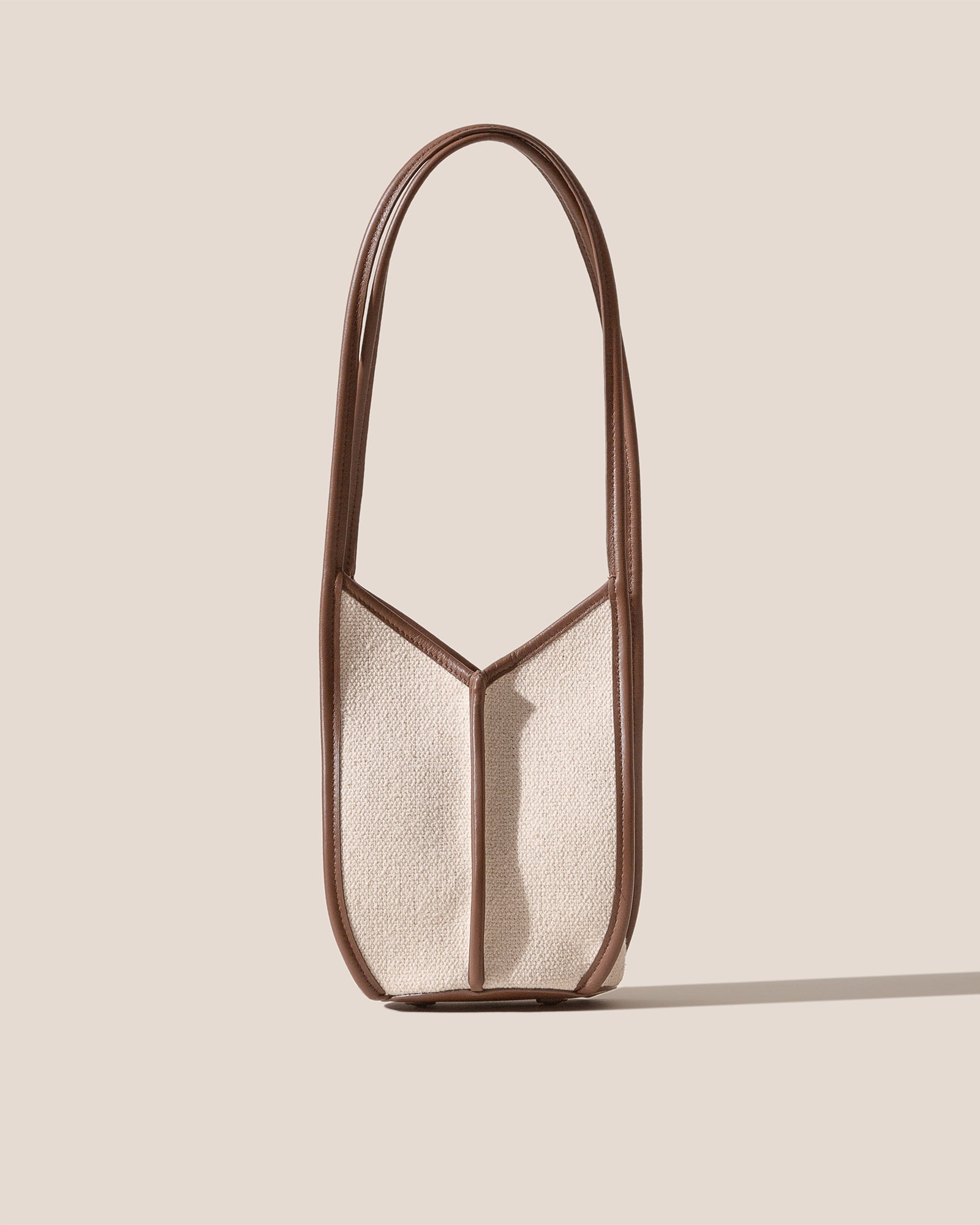 CALELLA BUCKET CANVAS - Leather-trimmed Shoulder Bag