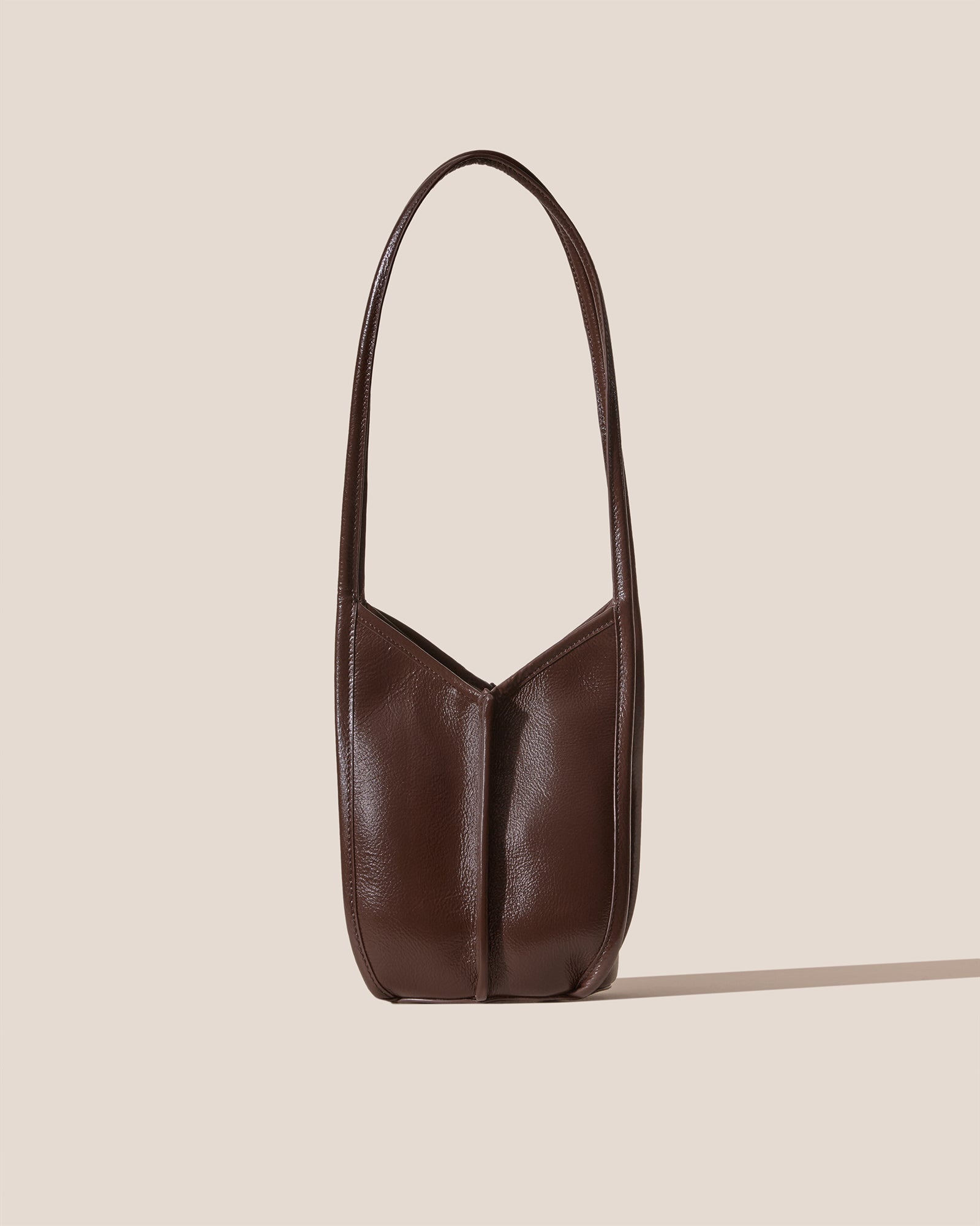 CALELLA BUCKET LEATHER - Leather-trimmed Shoulder Bag