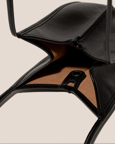 CALELLA BUCKET LEATHER - Leather-trimmed Shoulder Bag