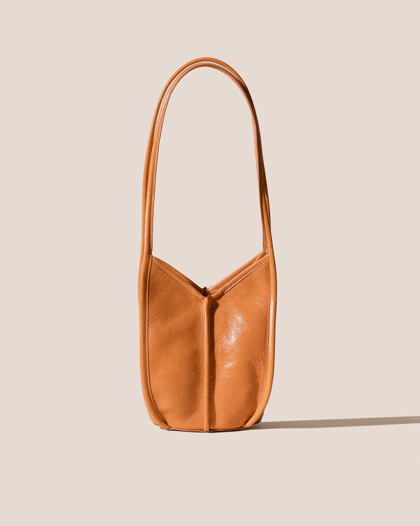 CALELLA BUCKET LEATHER - Leather-trimmed Shoulder Bag