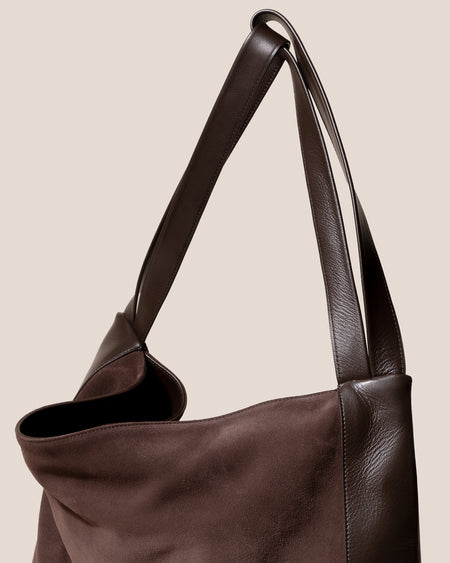 CADOR SUEDE - Slouchy Shoulder Bag