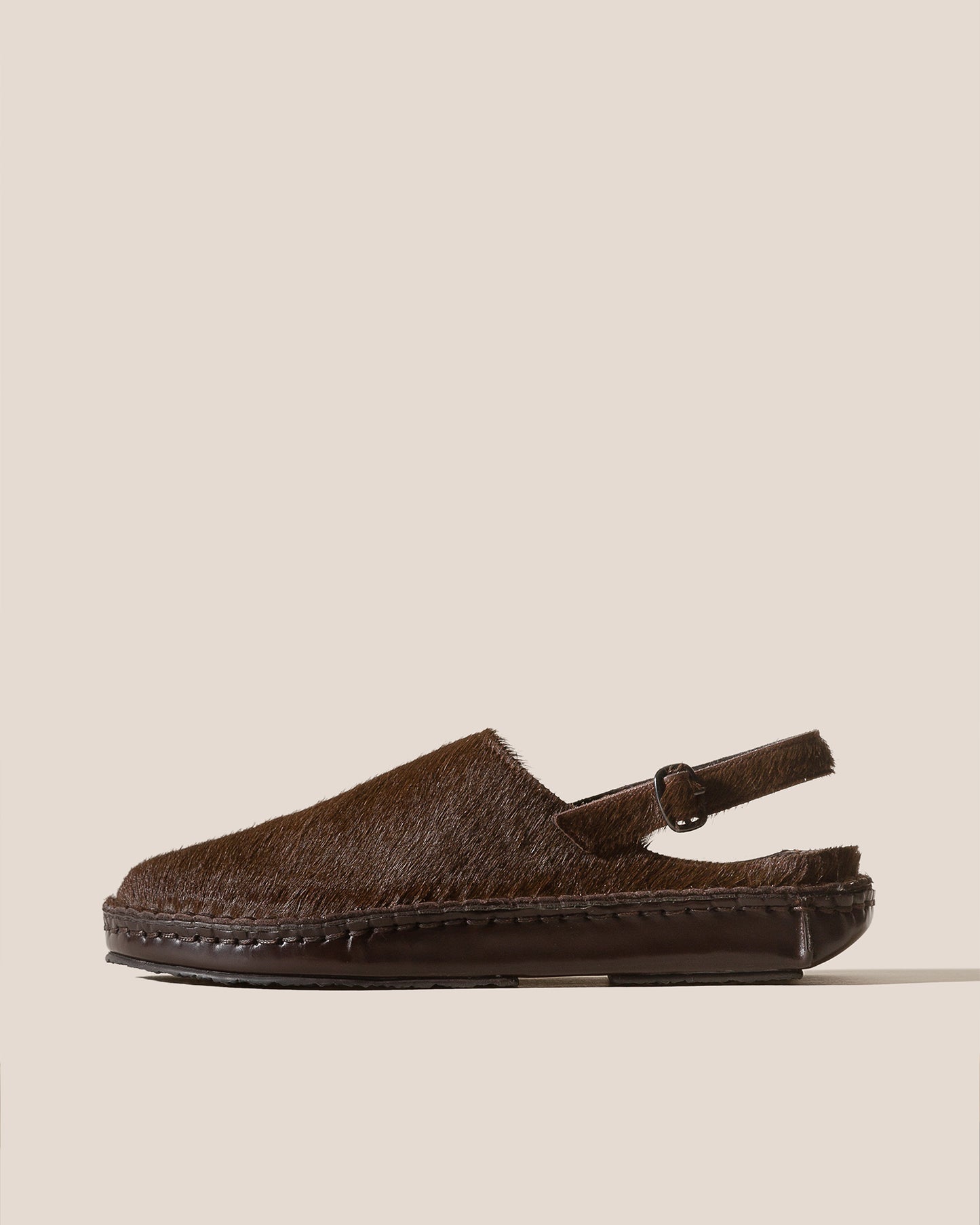 CARGOL CALF HAIR - Whipstitched Slingback Clog