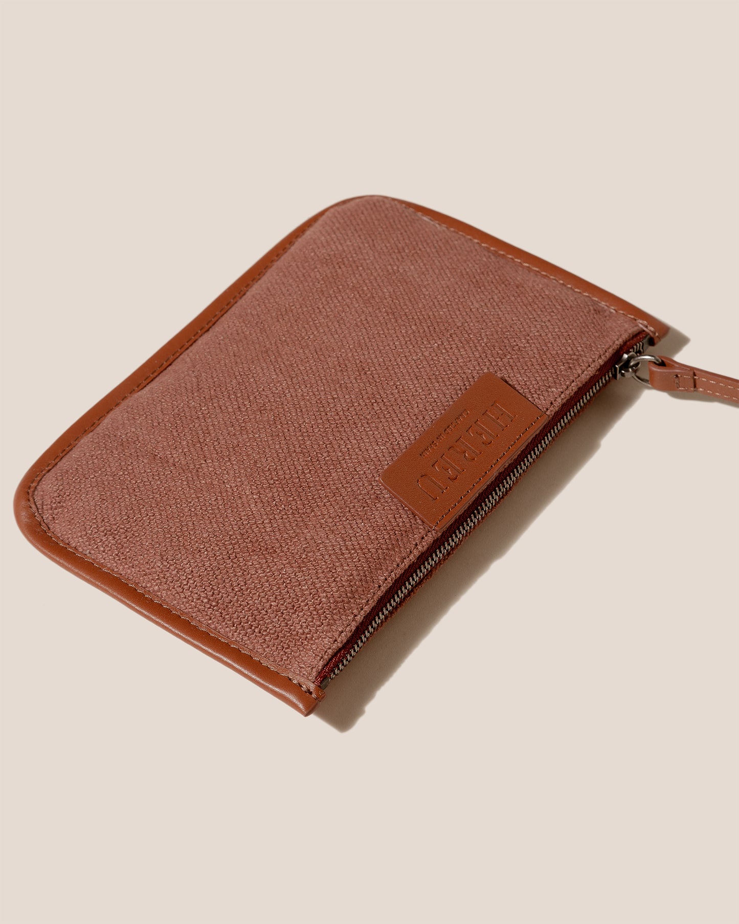 CALELLA SOFT LINEN - Leather-trimmed Tote Bag