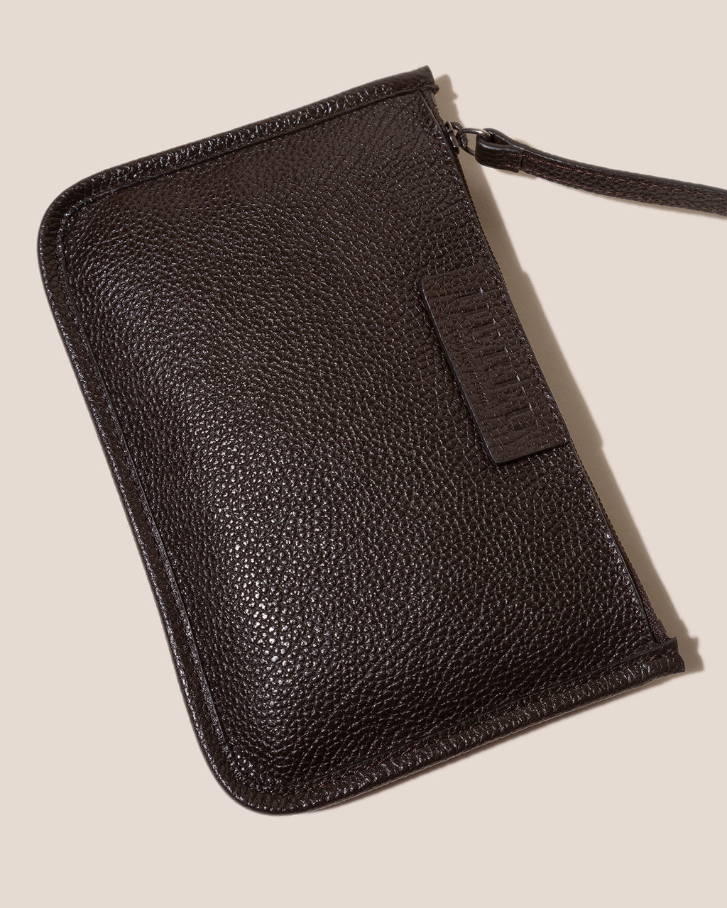 CALELLA SQUARED MEDIUM GRAINY - Leather-trimmed Tote Bag