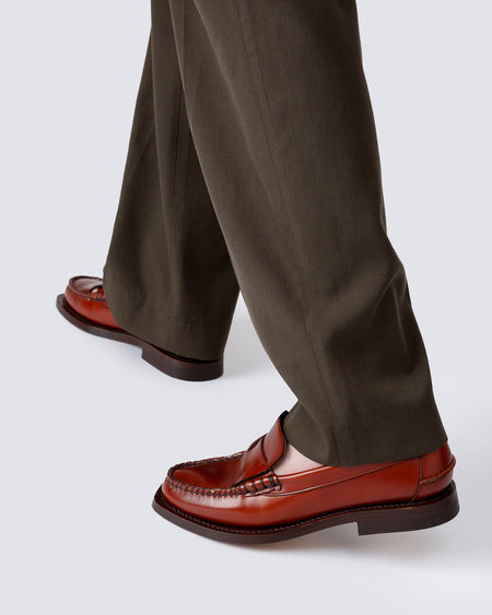 SINEU - Interlaced-detail Slip-on Loafer