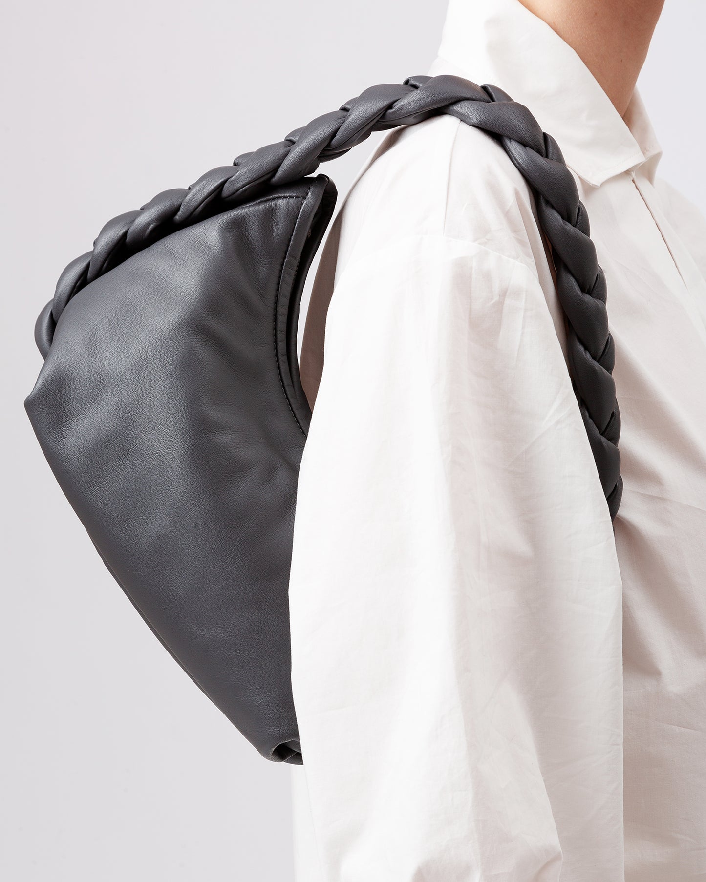 ESPIGA - Plaited Padded-detail Shoulder Bag