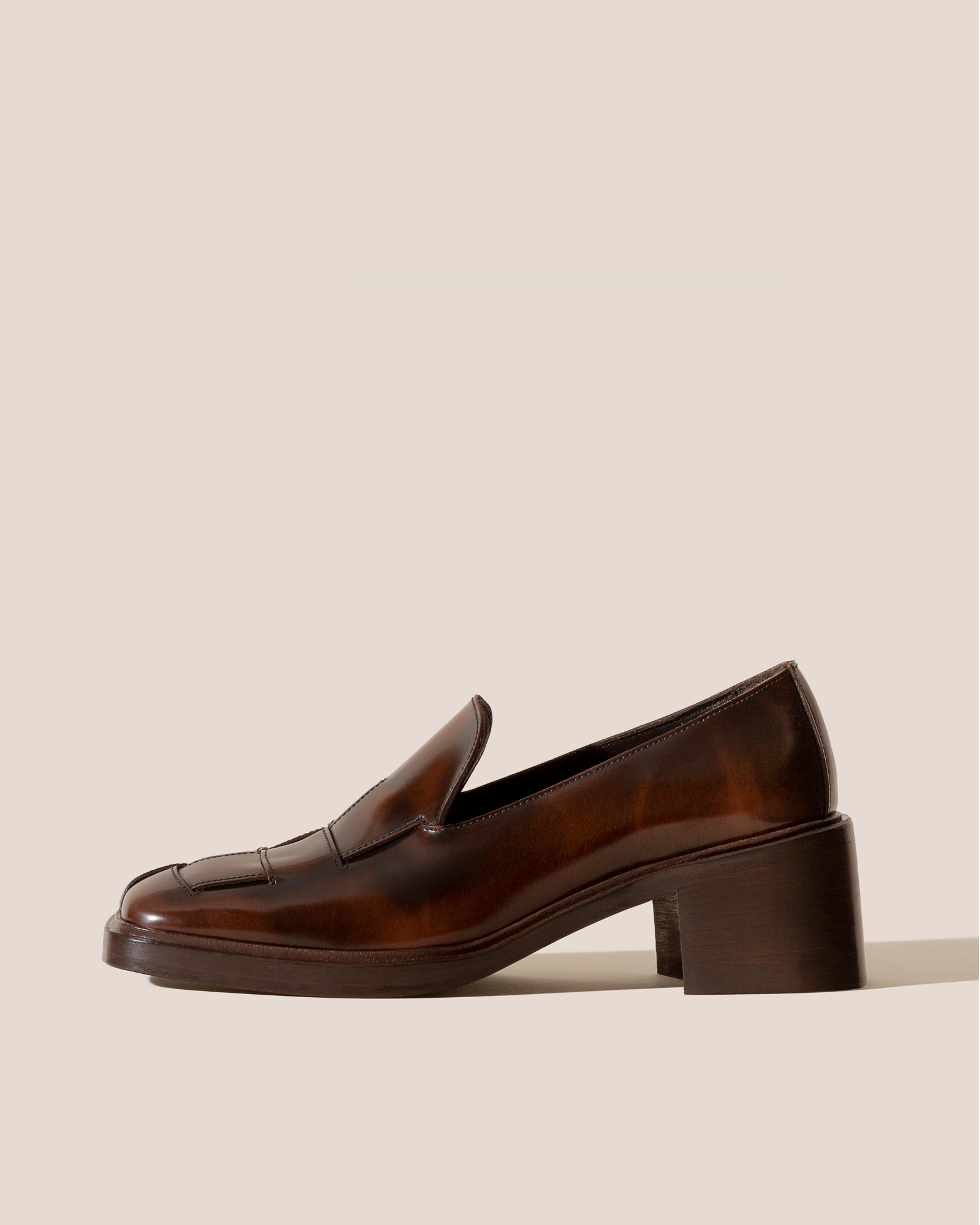 CHIKO Taini Square Toe Block Heels Loafers Shoes | Block heel loafers, Heeled  loafers, Loafers