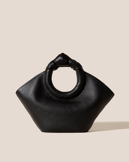 CASTELL GRAINY - Knotted-handle Leather Tote Bag