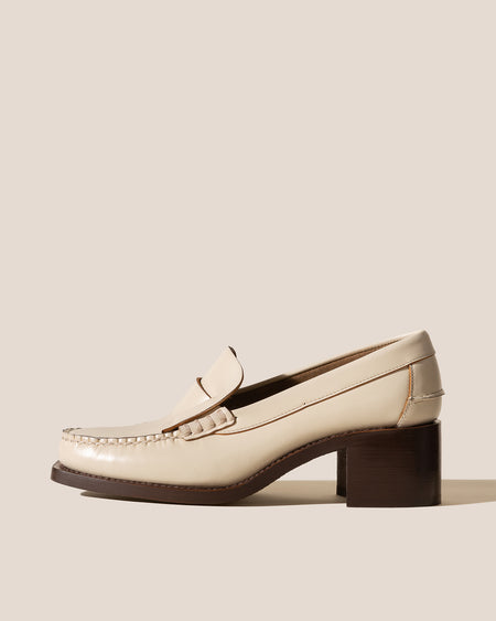 SINEU HEELED - Interlaced Detail Slip-On Loafer