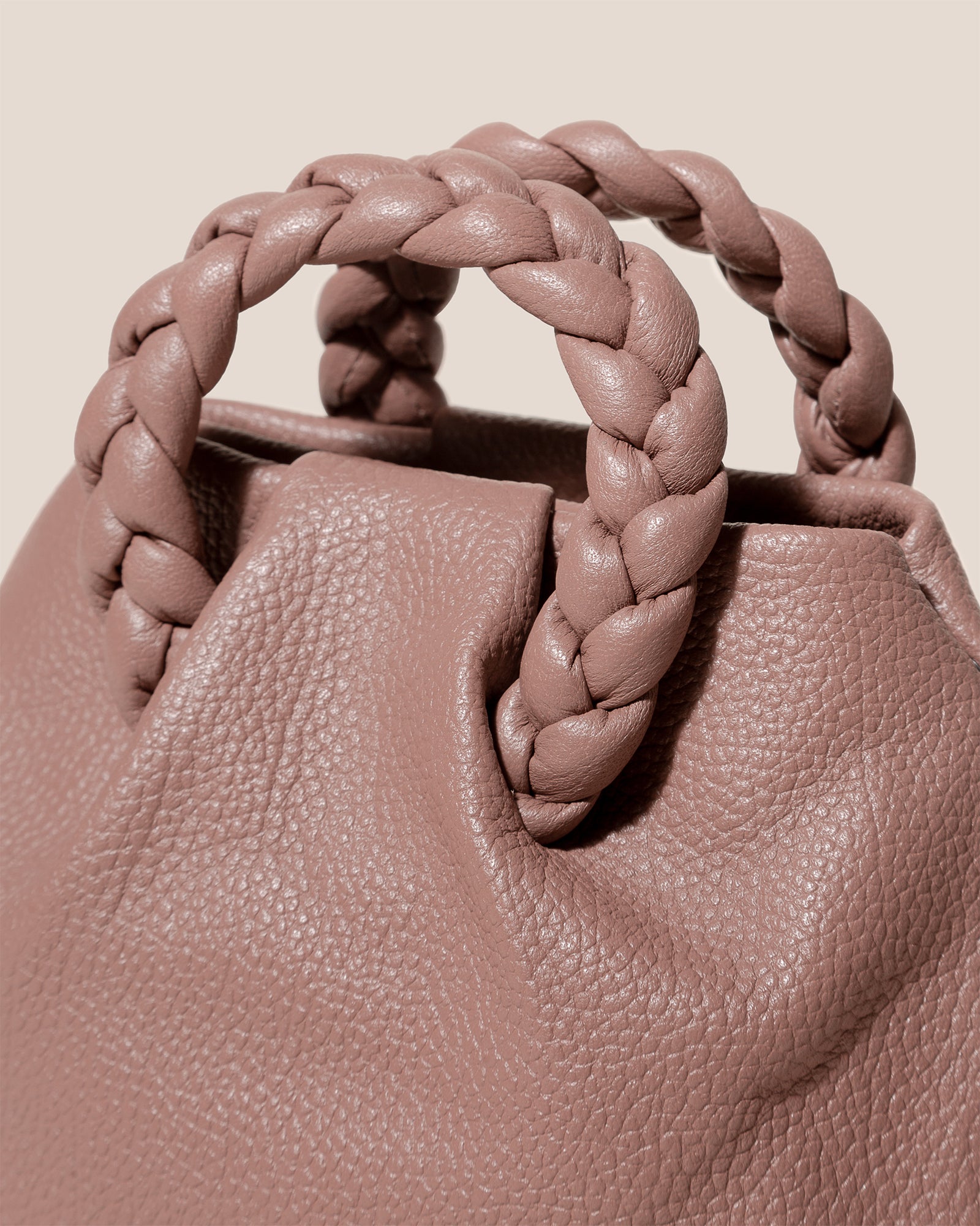 BOMBON - Small Plaited-handle Leather Crossbody Bag – Hereu Studio
