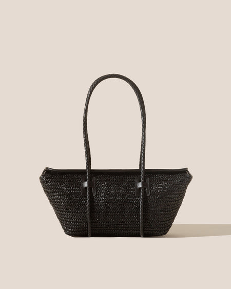 FORNA RAFFIA - Leather Framed Shoulder Bag