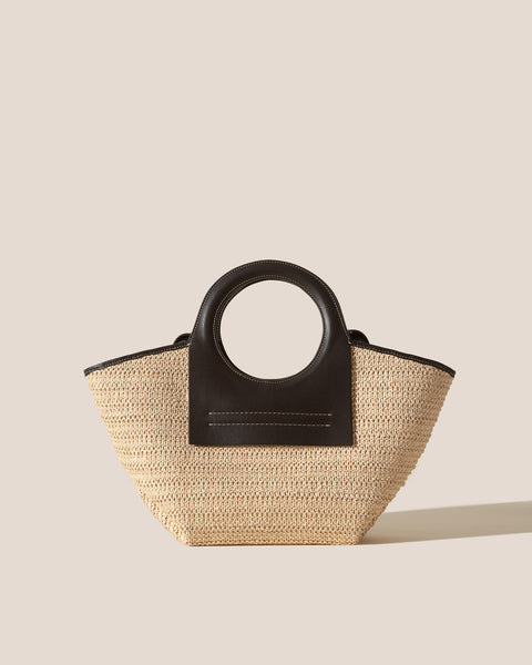 【関税込み】HEREU ベージュ＆ブラウン Cala バッグ CALA S - Leather-trimmed Canvas Tote Bag – Hereu Studio