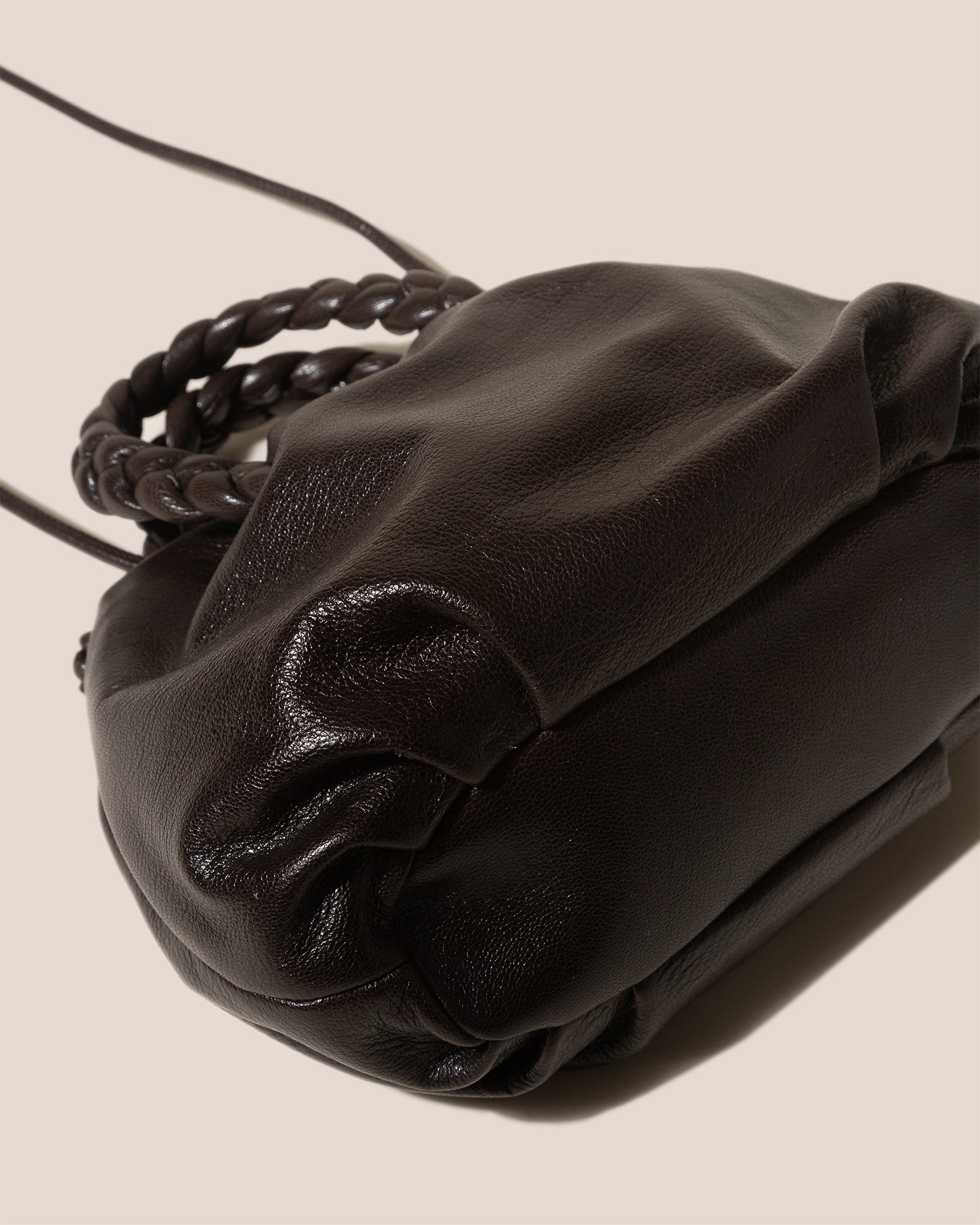 HEREU Bombon Medium Shiny Leather Cross-Body Bag