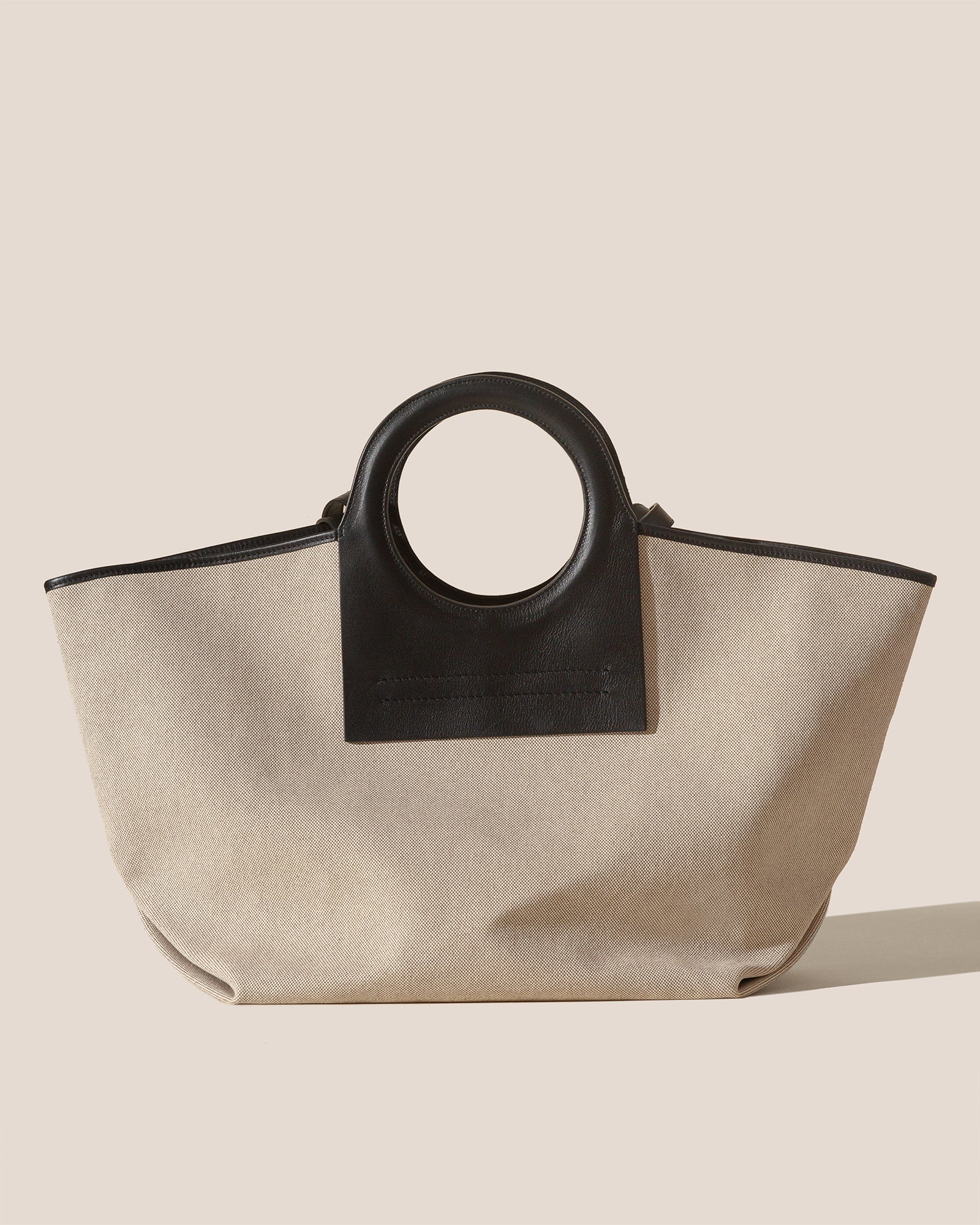 Hereu Nylon Leather-trimmed Tote Bag