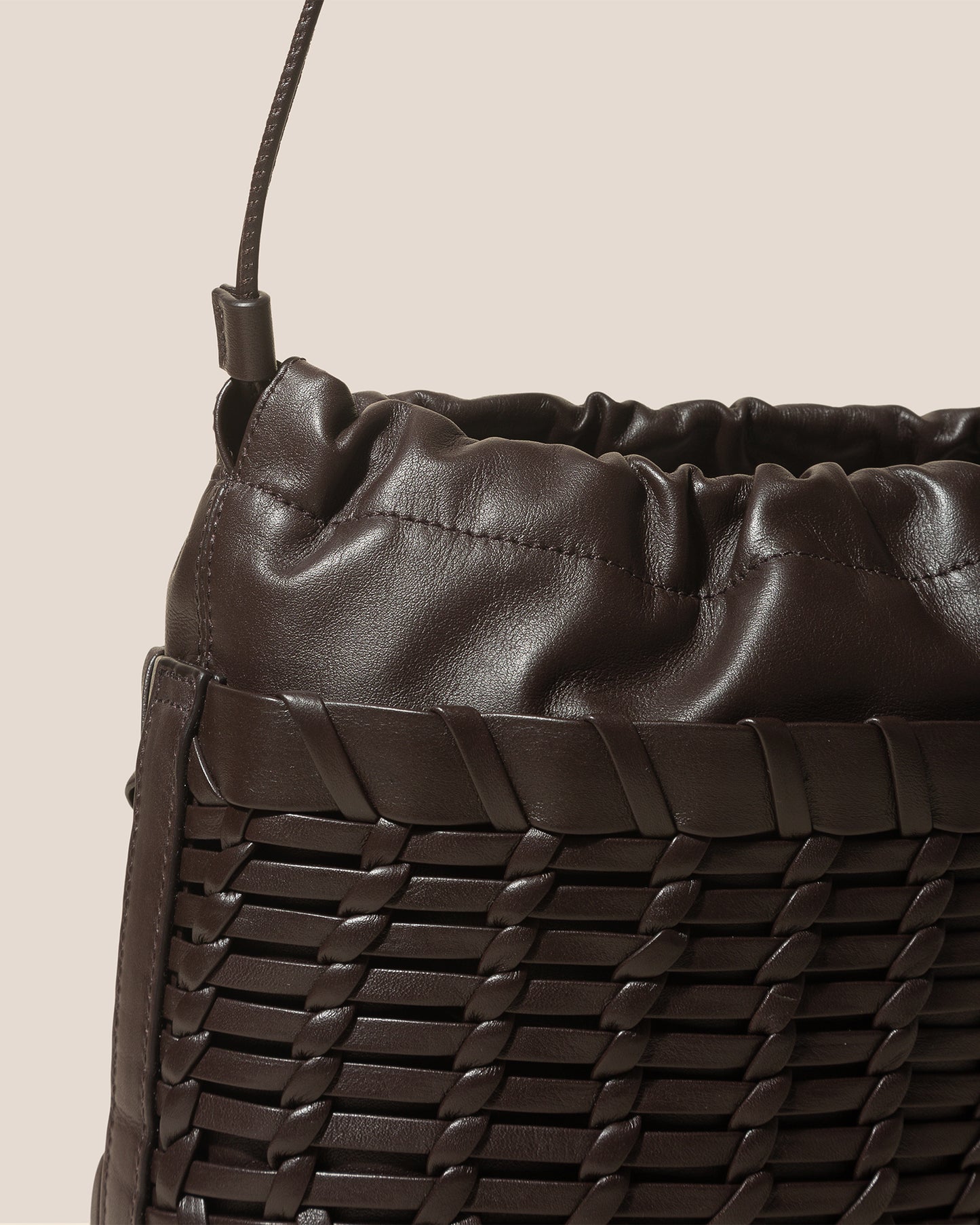 TRENA BUCKET - Interwoven Bucket Crossbody Bag