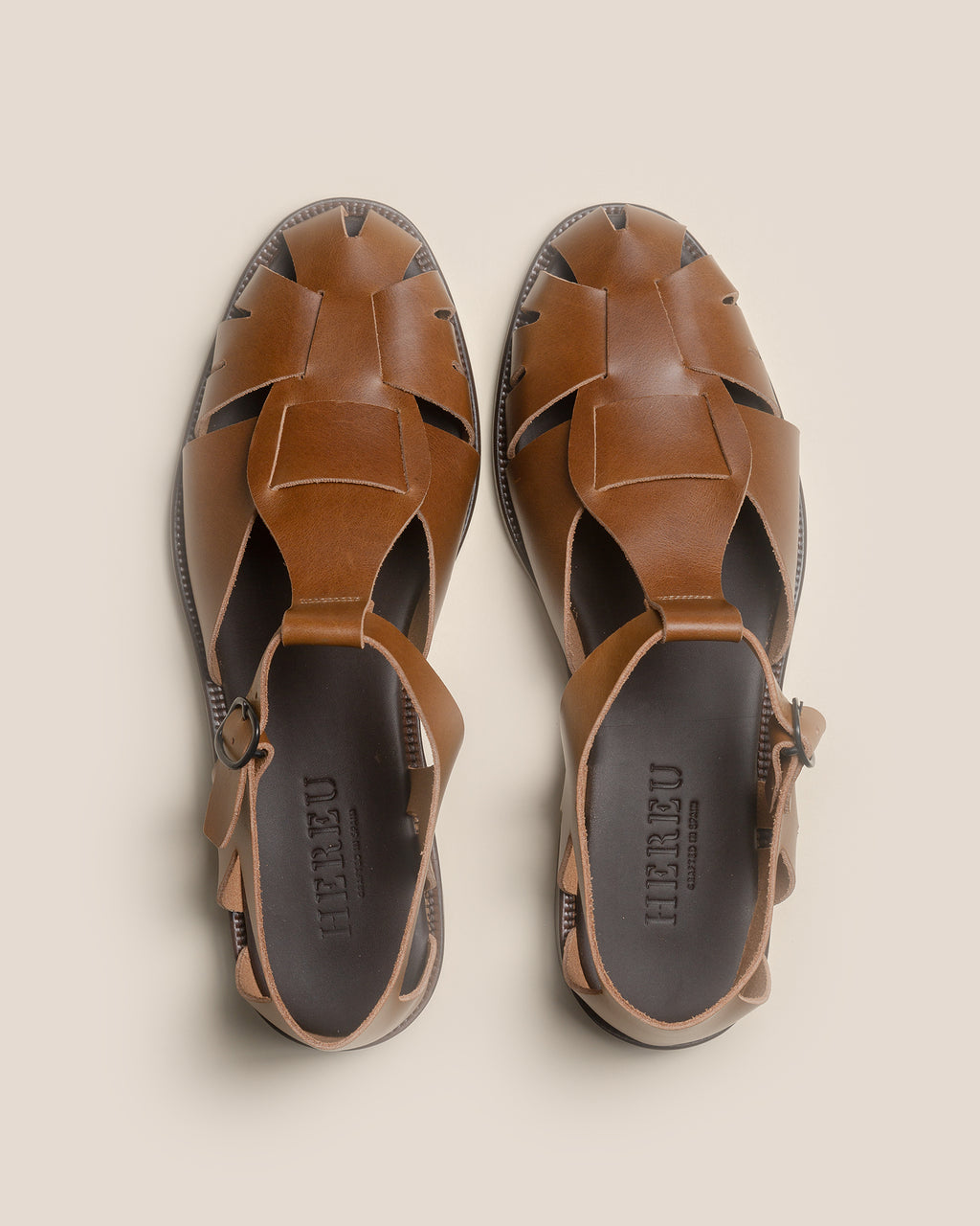 PESCA VEG TAN - Men's Fisherman Sandal