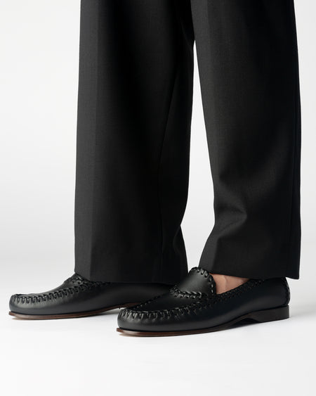 SASTRE - Men's Braided Seams Pull-on Loafer