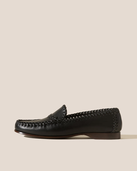 ◆HEREU◆ Coldada Loafer Black WFR22CORD001 WFR22CORD001SS23 NOMBELA - FOR ALL - Interwoven Detail Slip-on Loafer – Hereu