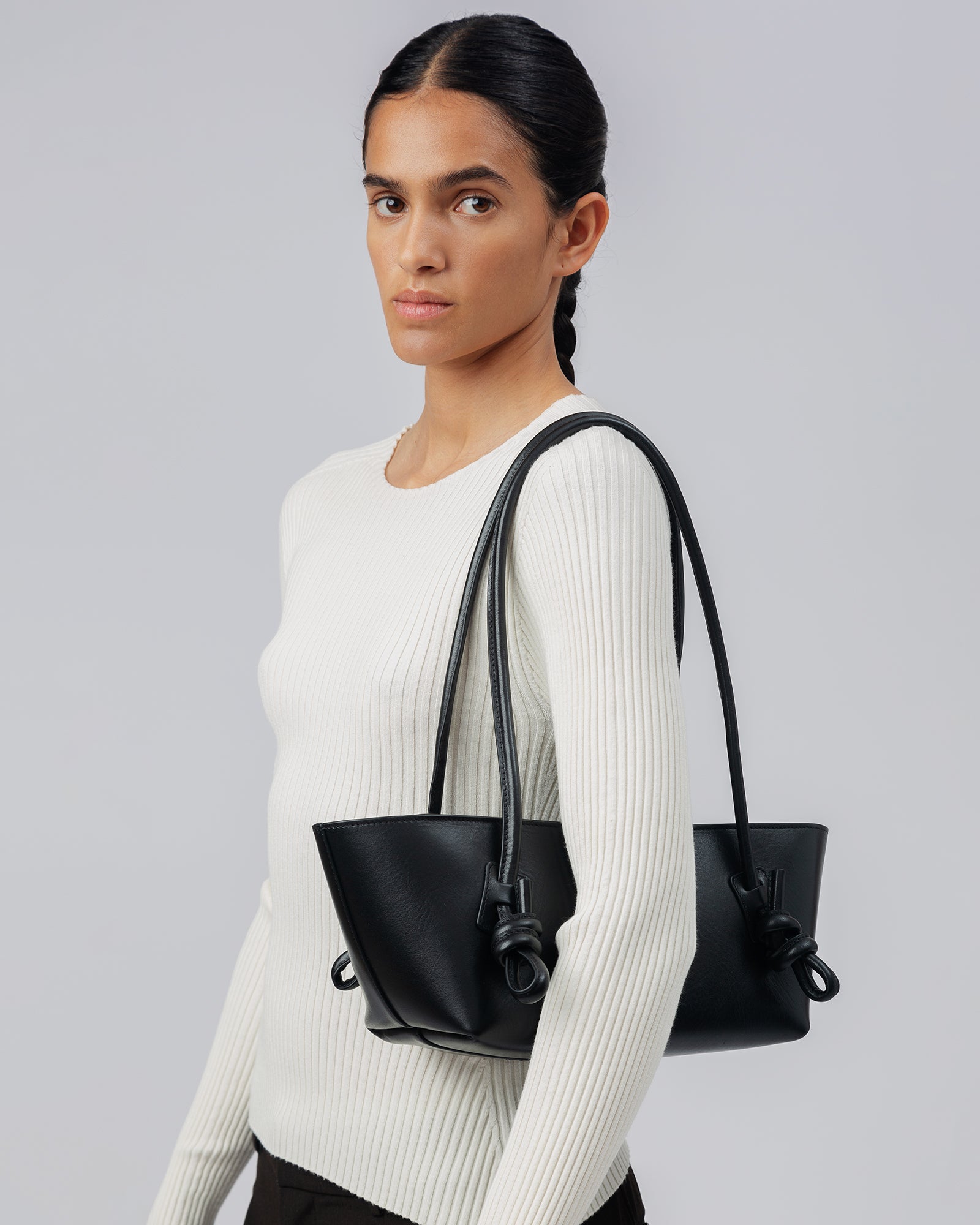 FLECA - Knotted-handle Shoulder Bag